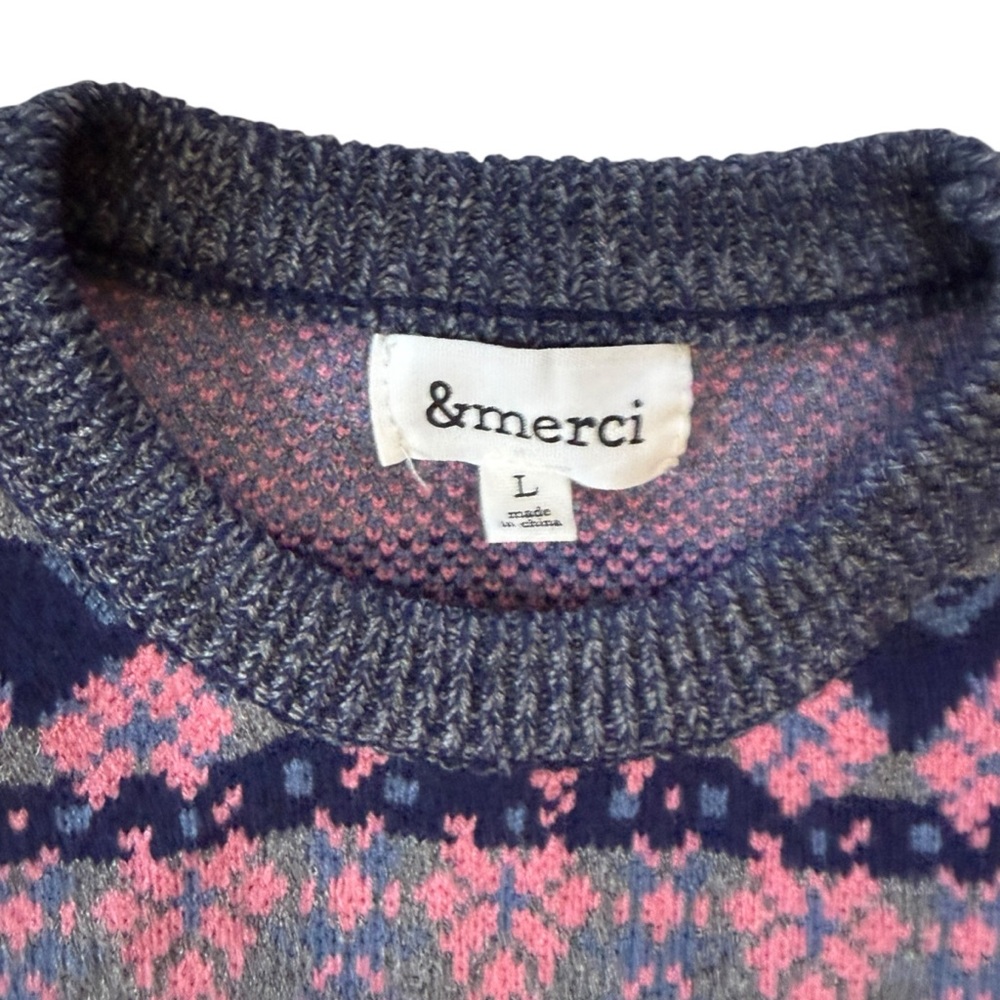 &Merci Fair Isle Style Patterned Sweater - Picture 3 of 4